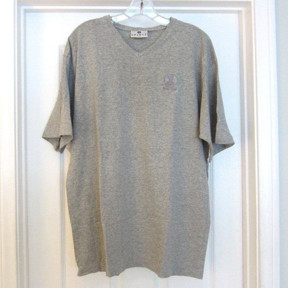 Vintage 90s VH1 Music First T-Shirt Men’s M/L Spirit Gray V-Neck Short Sleeve